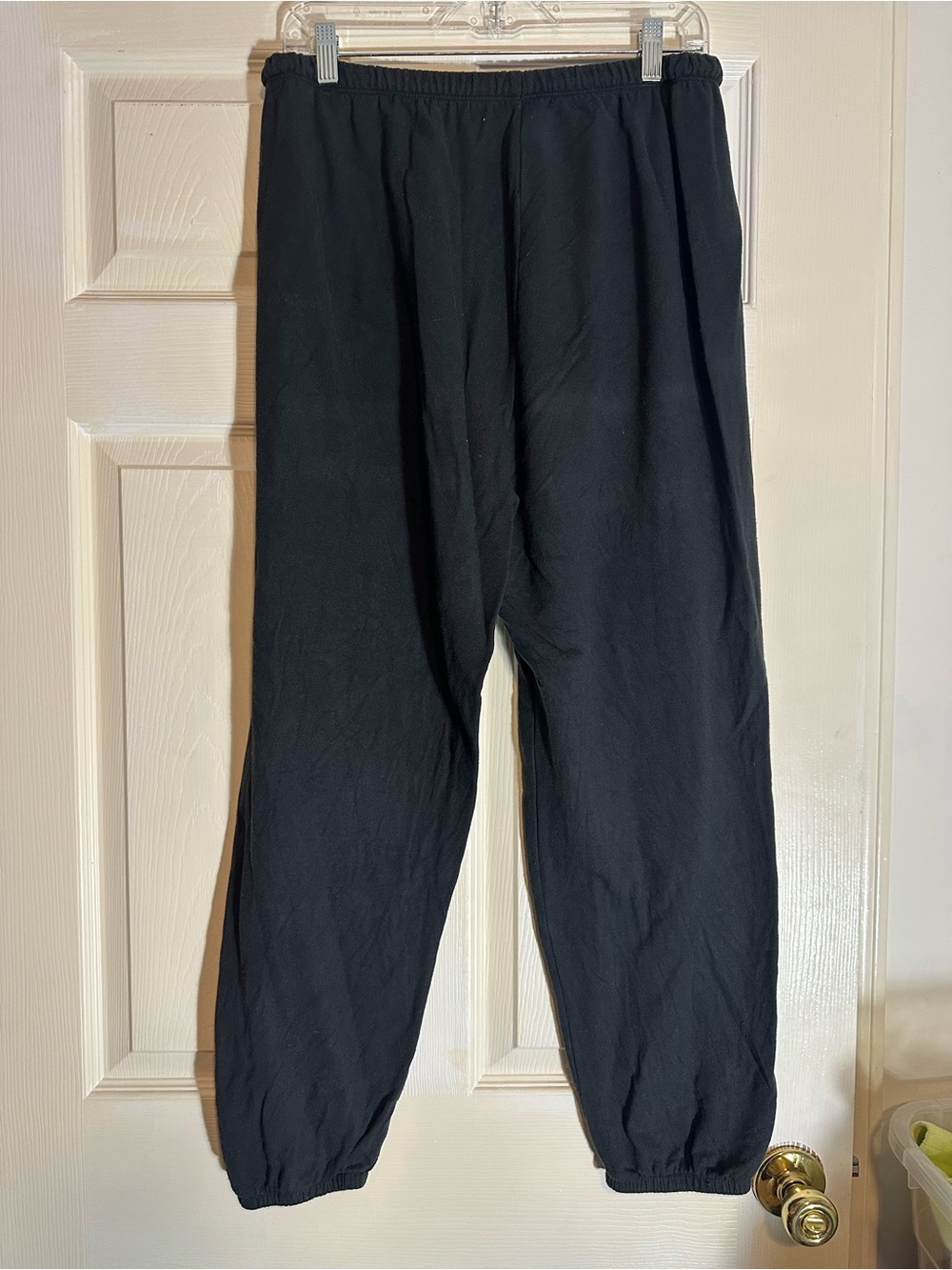 aerie Black Elastic-Waist Jogger Pants